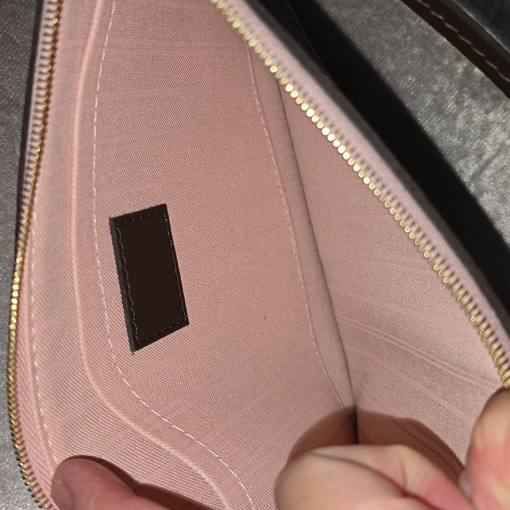 Louis Vuitton Brown Checkered Clutch - Picture 3 of 3
